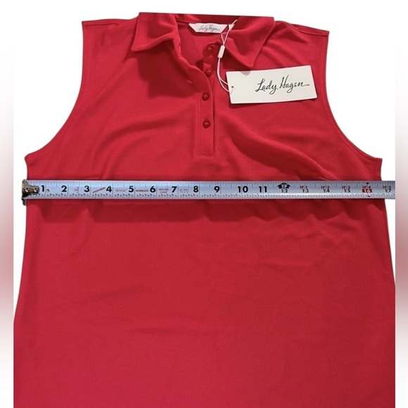Lady Hagen Women's Sleeveless Golf Polo, Color Core Pique, Size Small - Picture 4 of 6